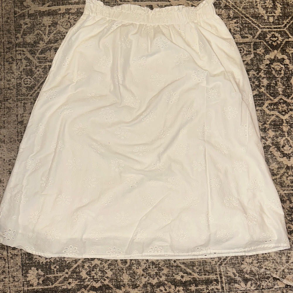 Universal Thread Cream A-Line Skirt